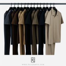 ست تیشرت نیم یقه و شلوار کبریتی درجه یک بسیار پرفروش